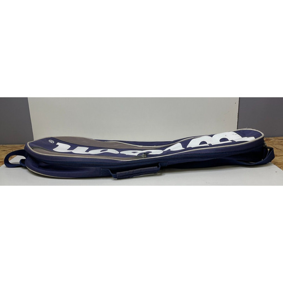 Wilson Tennis Racquet Bag Shoulder Strap & Handle Navy/Gray/White Racket Carrier - Picture 6 of 16